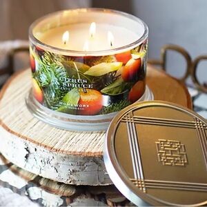 HomeWorx by Slatkin +Co. Candle 18oz Citrus & Spruce 4 Wick